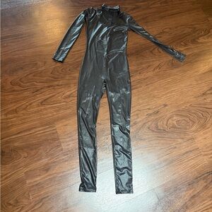 Halloween costume- black catwoman jumpsuit SIZE XS/S